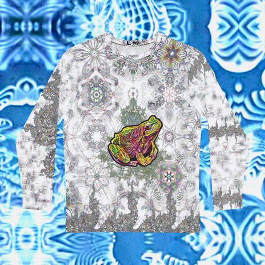 Galaxy Frog River Plate FC Fractal Cymatics Long Sleeve Shirt (AOP)