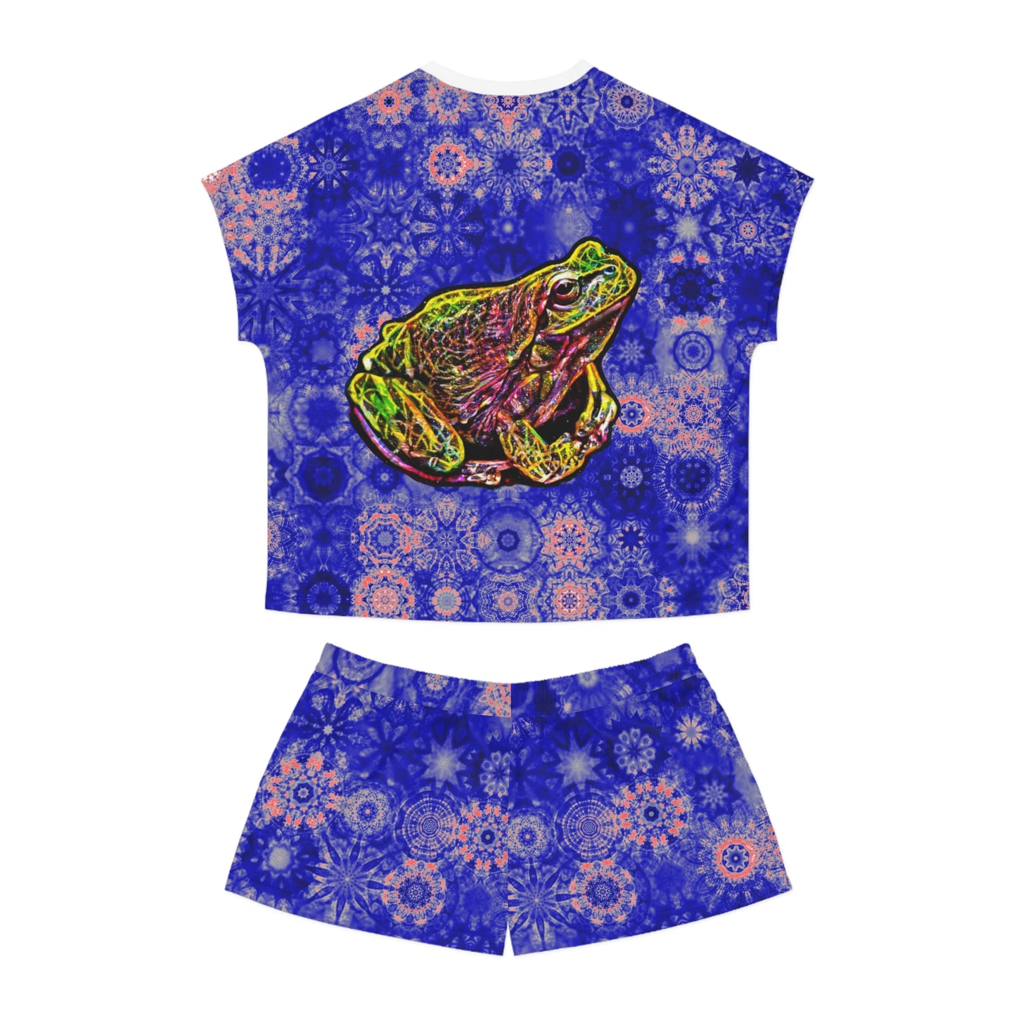 Women's Galaxy Frog Short Pajama Set (AOP)