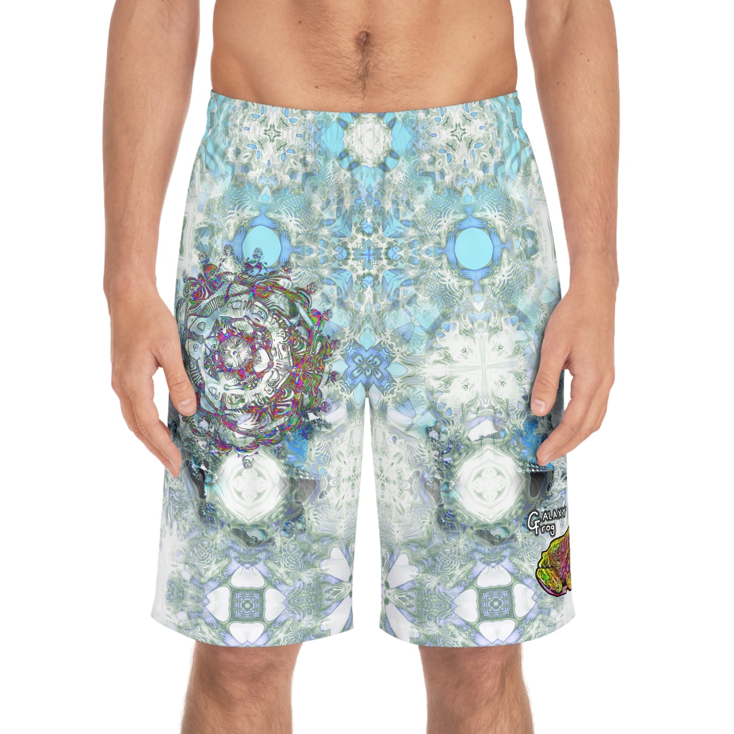 Galaxy Frog Fractal Cymadelic Shorts (AOP)