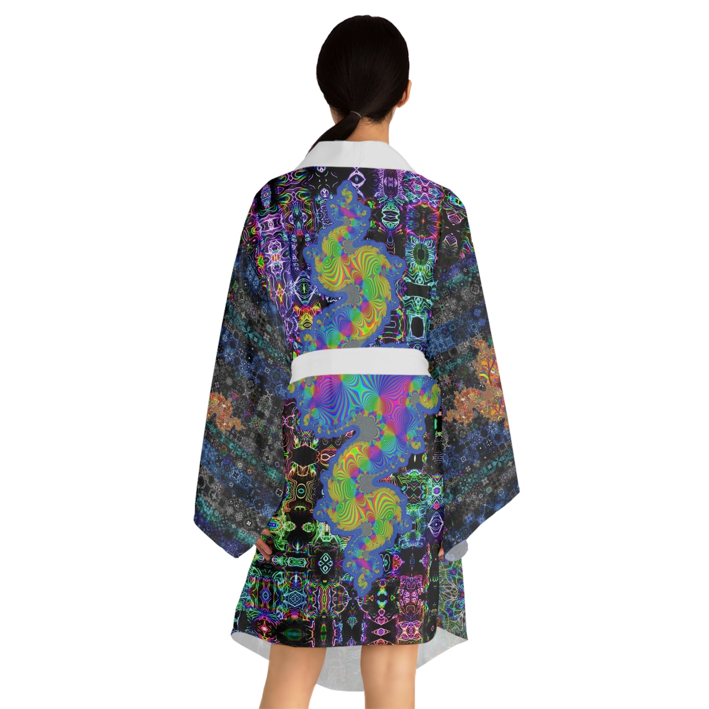 Long Sleeve Kimono Robe (AOP)