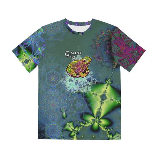 Galaxy Frog Fractal Cymagic Kaleidoscape Lucky Clover Tee