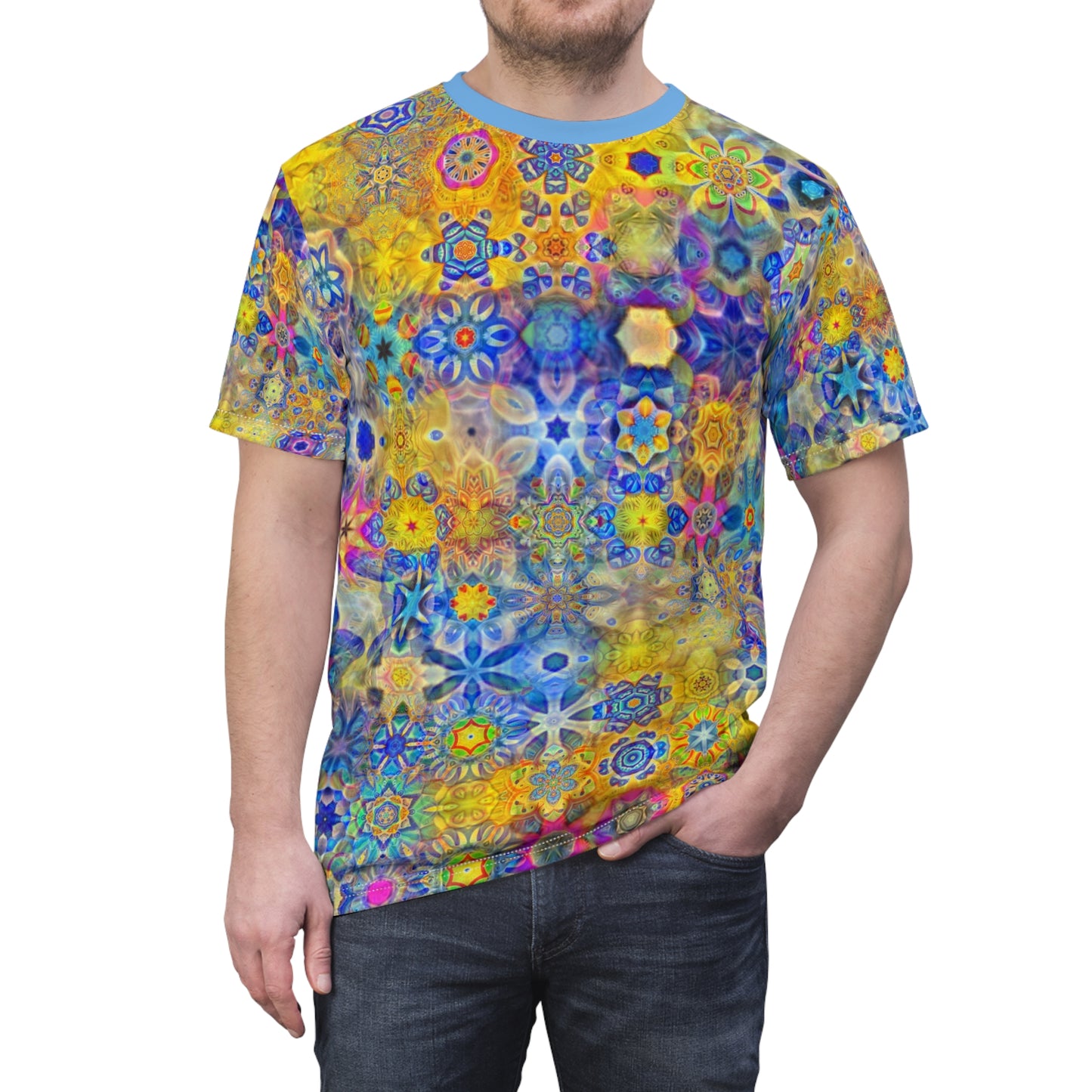 Galaxy Frog Cymatics Unisex AOP Cut & Sew Tee