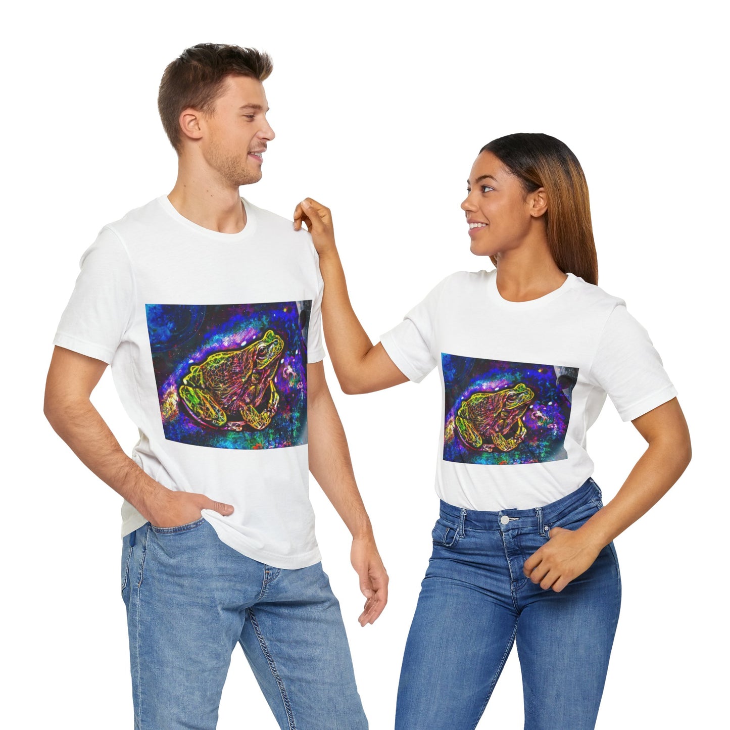 Galaxy Frog Unisex Jersey Short Sleeve Tee