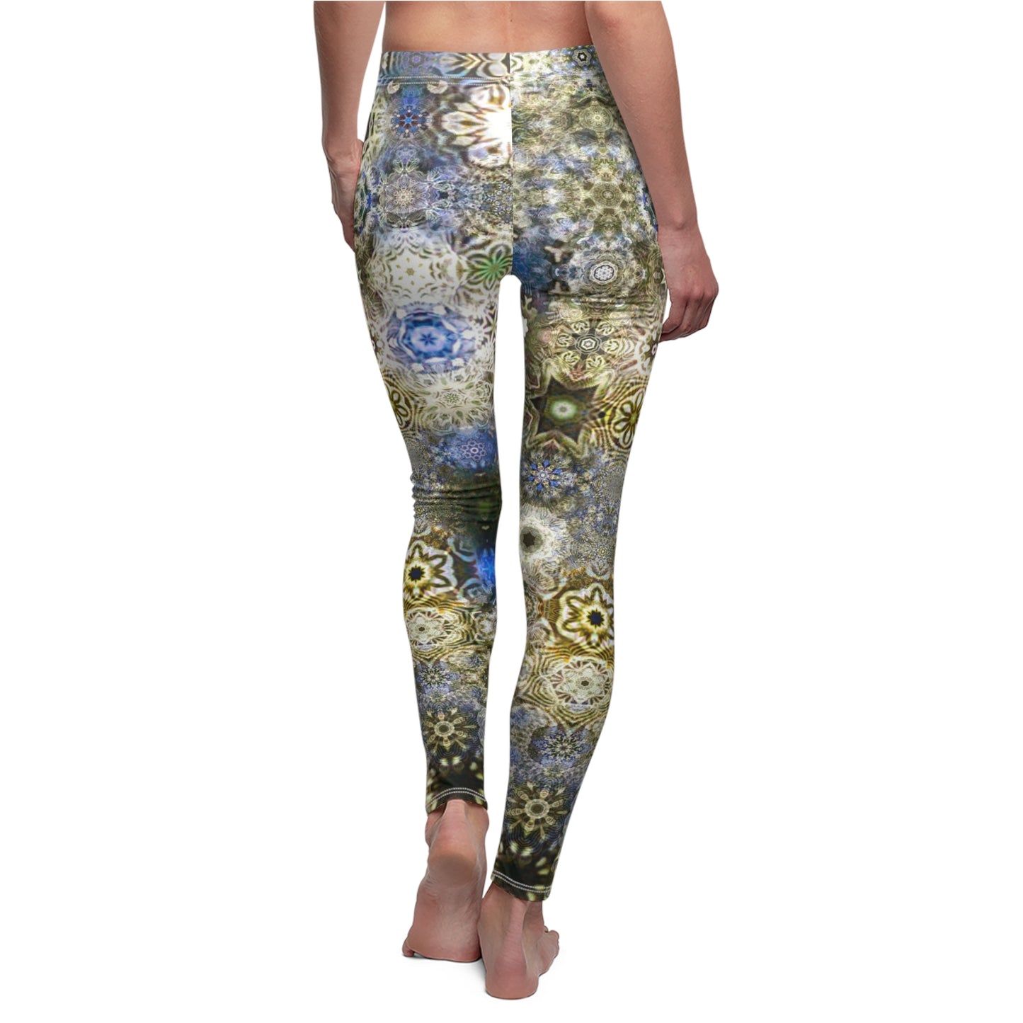 Galaxy Frog Women's Cut & Sew Casual Cymatics Leggings