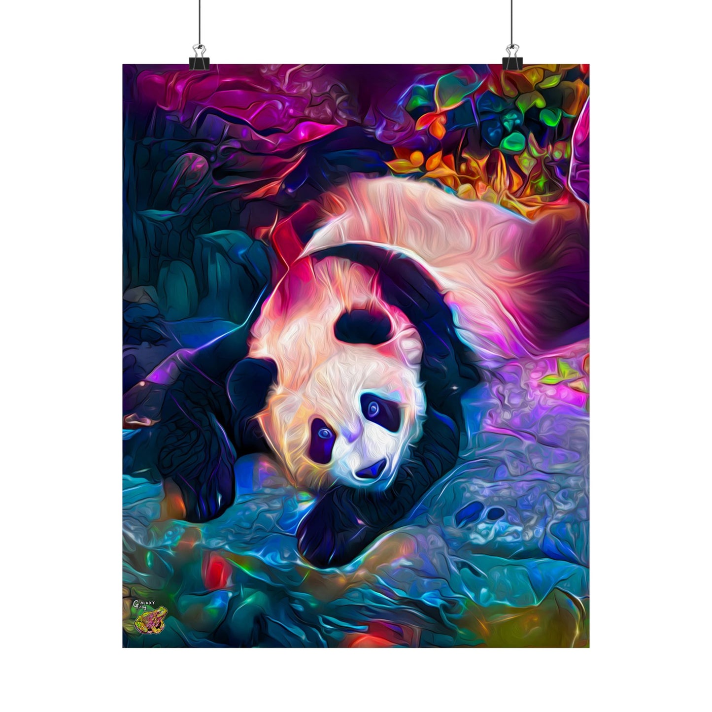 Pink Panda Parade Premium Matte vertical posters