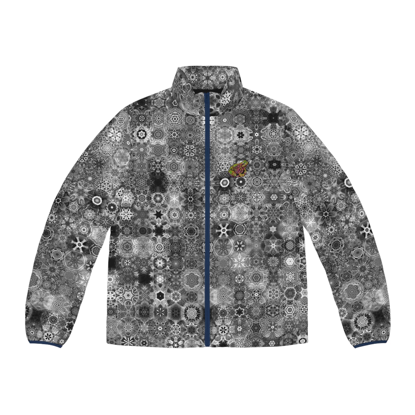 Galaxy Frog Men's Puffer Cymatics Jacket 0001