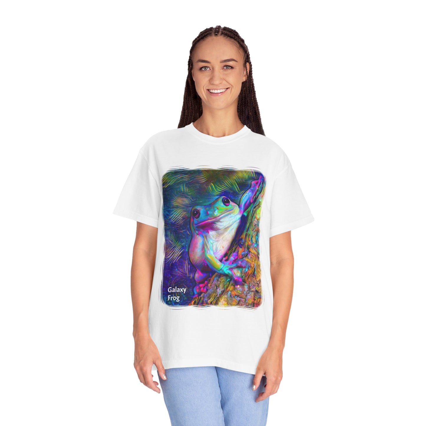 Dazzling Mega Toad Galaxy Frog Comfort Colors T-Shirt (0006)