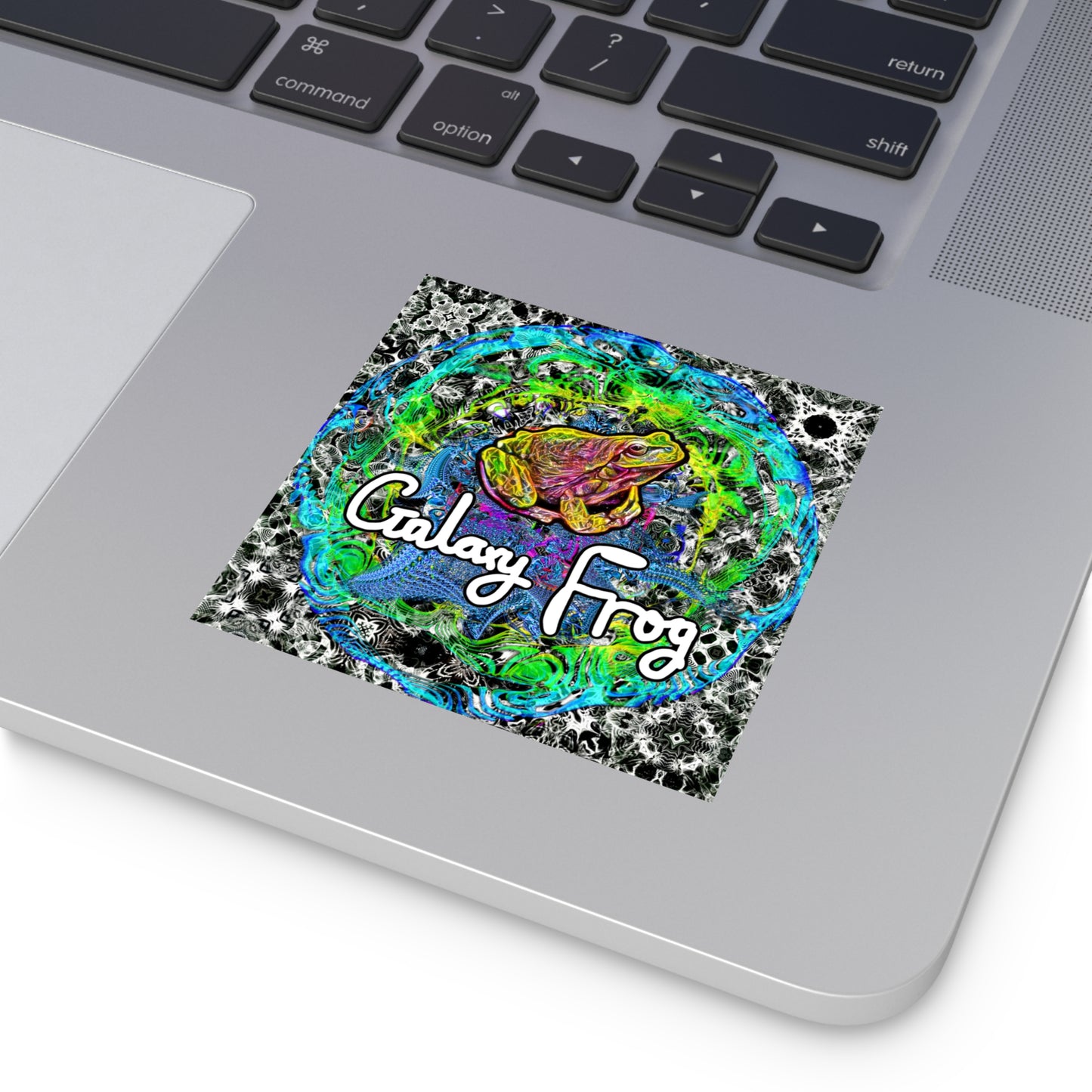 Galaxy Frog Square cymatics Vinyl Stickers