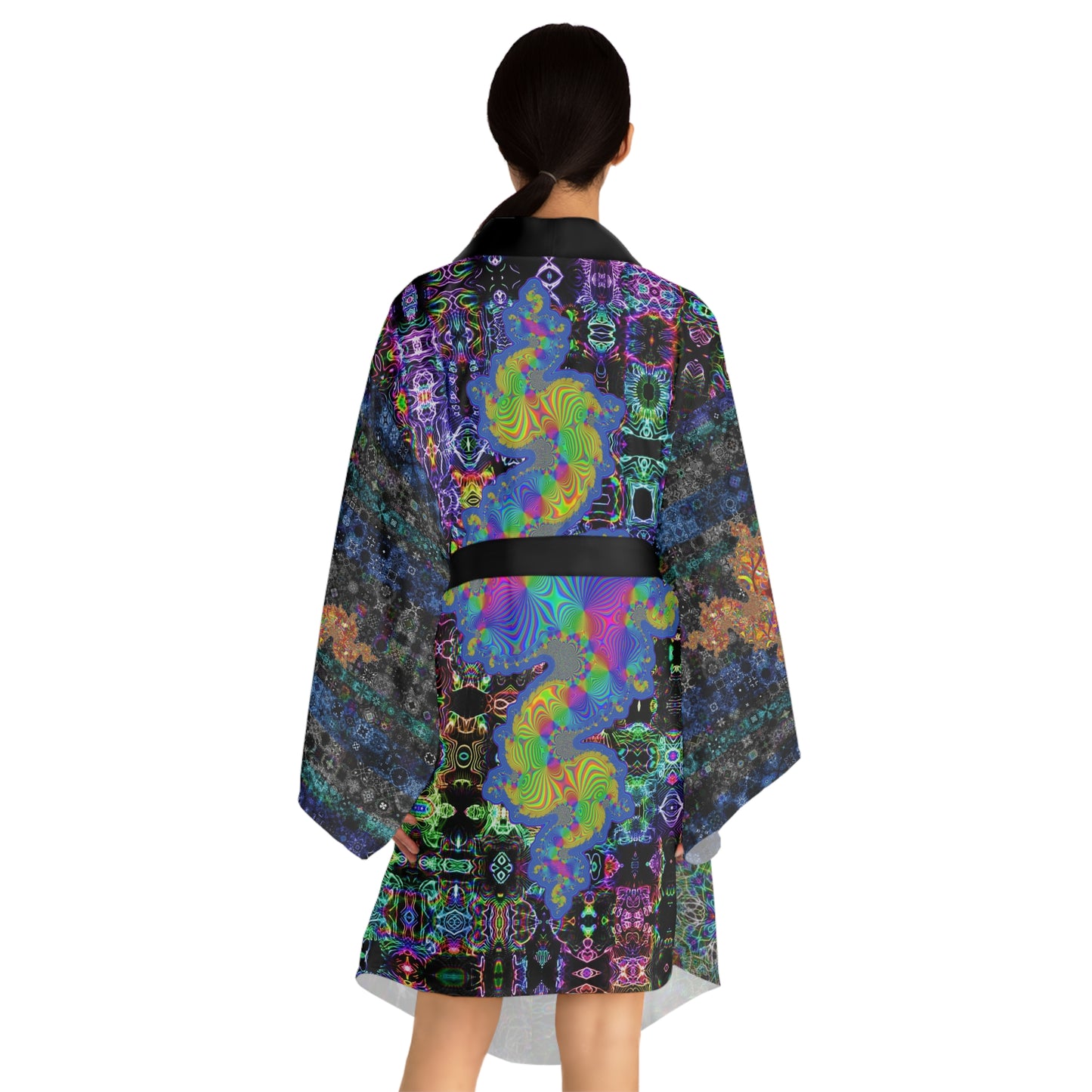 Long Sleeve Kimono Robe (AOP)