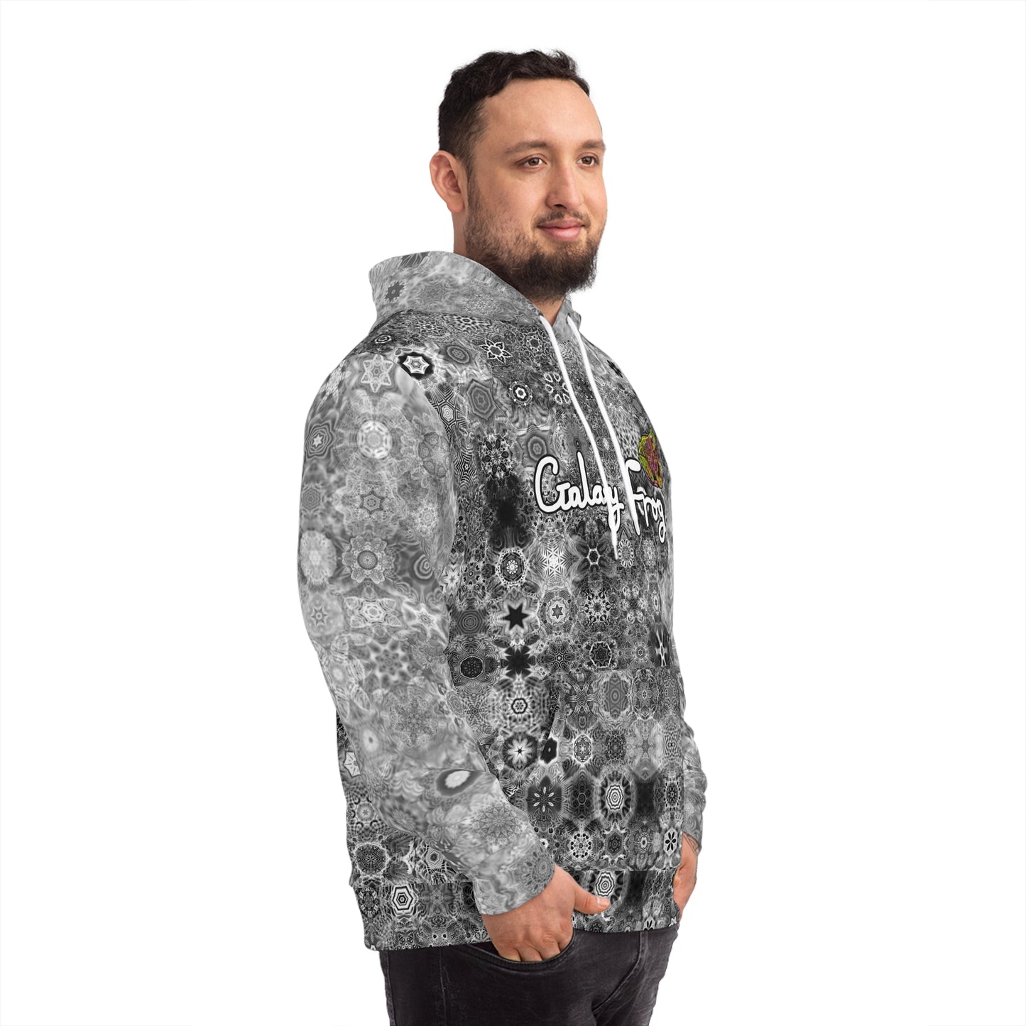 Galaxy Frog AOP Cymatics Fashion Hoodie 0001