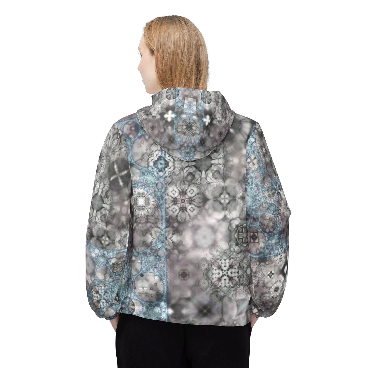 Galaxy Frog Fractal Cymadelic Kaleidoscape Sacred Geometry Windbreaker Jacket
