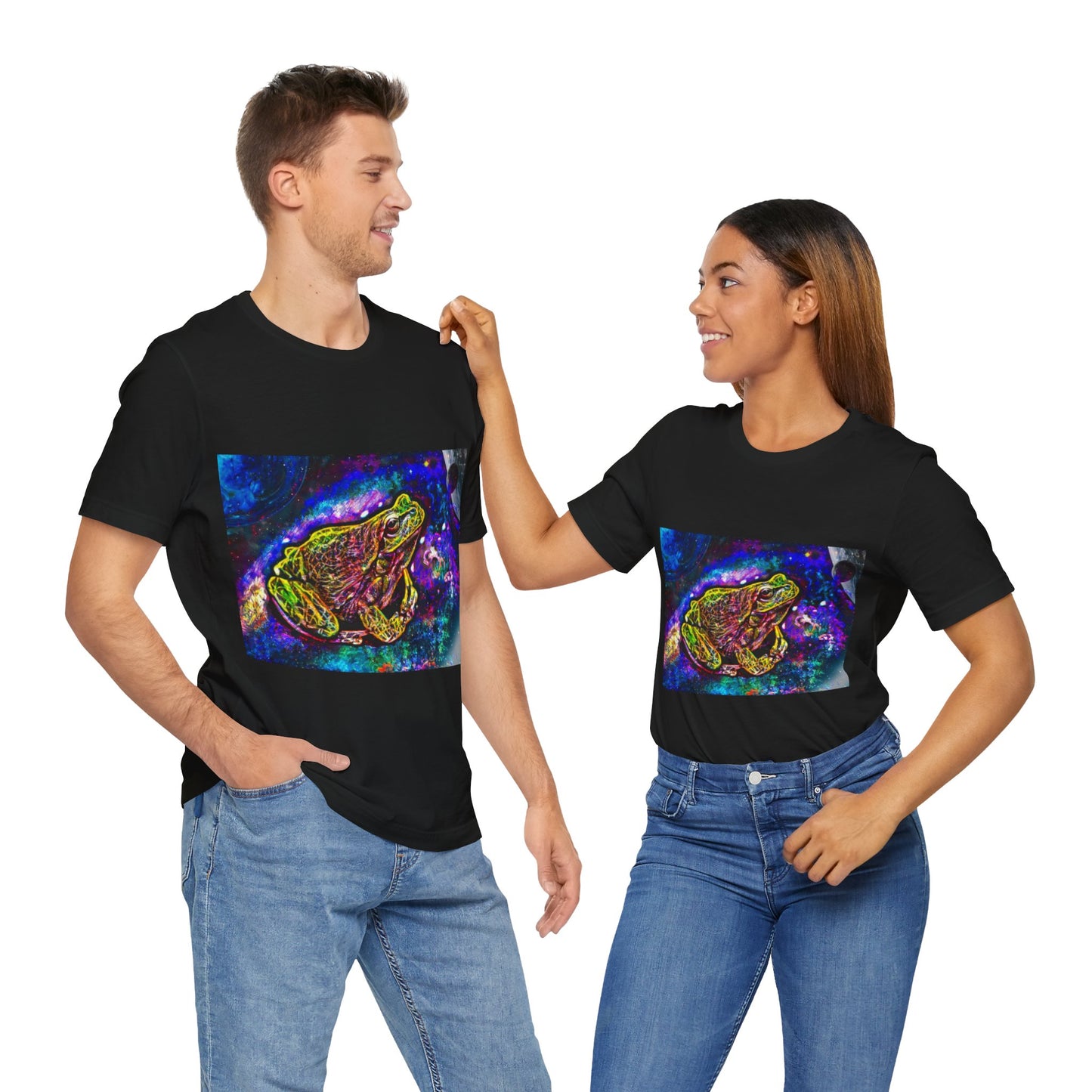 Galaxy Frog Unisex Jersey Short Sleeve Tee