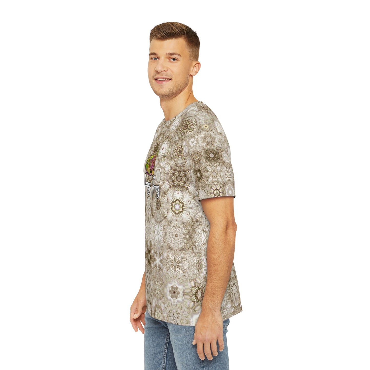 Galaxy Frog Men's Cymatics Kaleido Tee (AOP) 0006