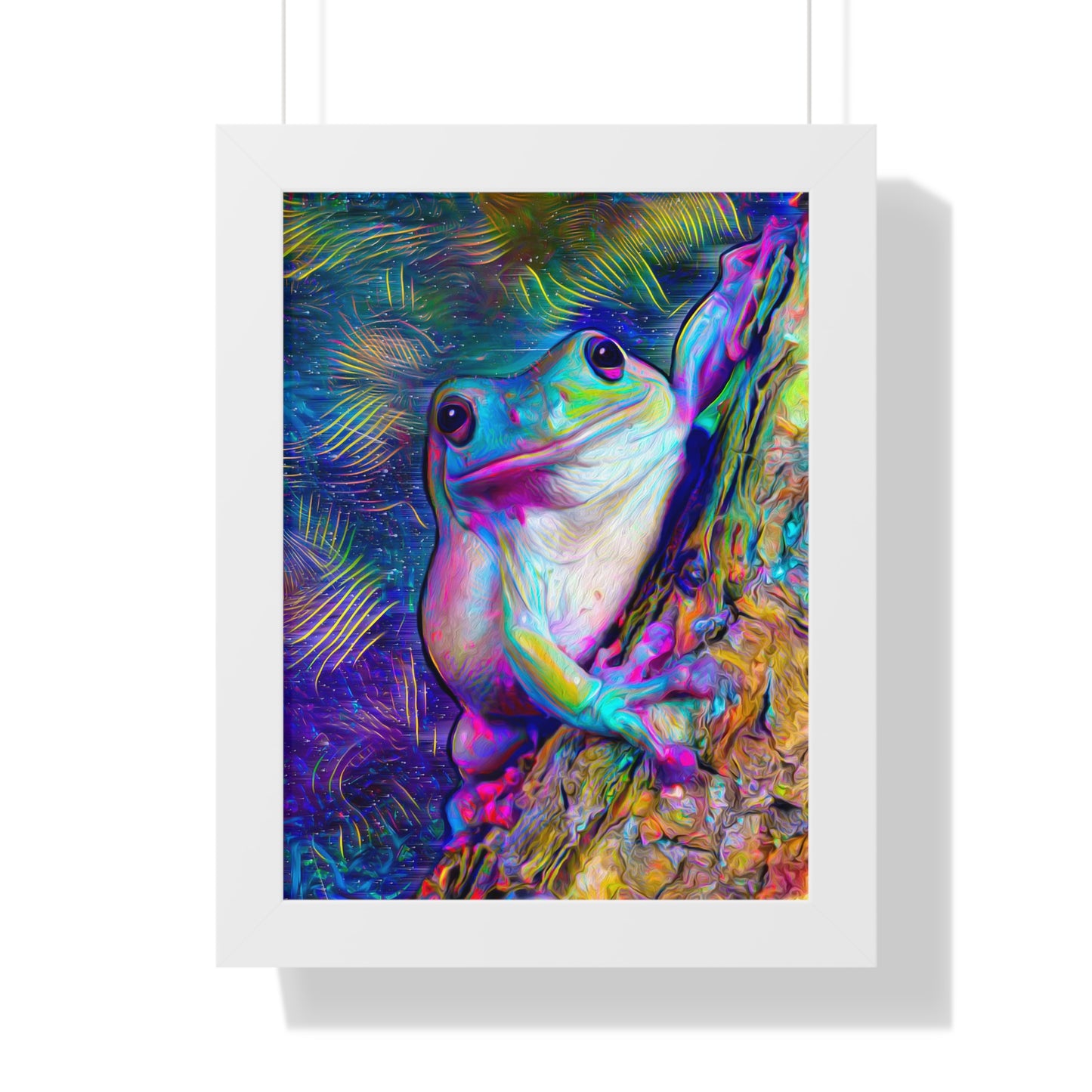 Dazzling Mega Toad Framed Vertical Poster