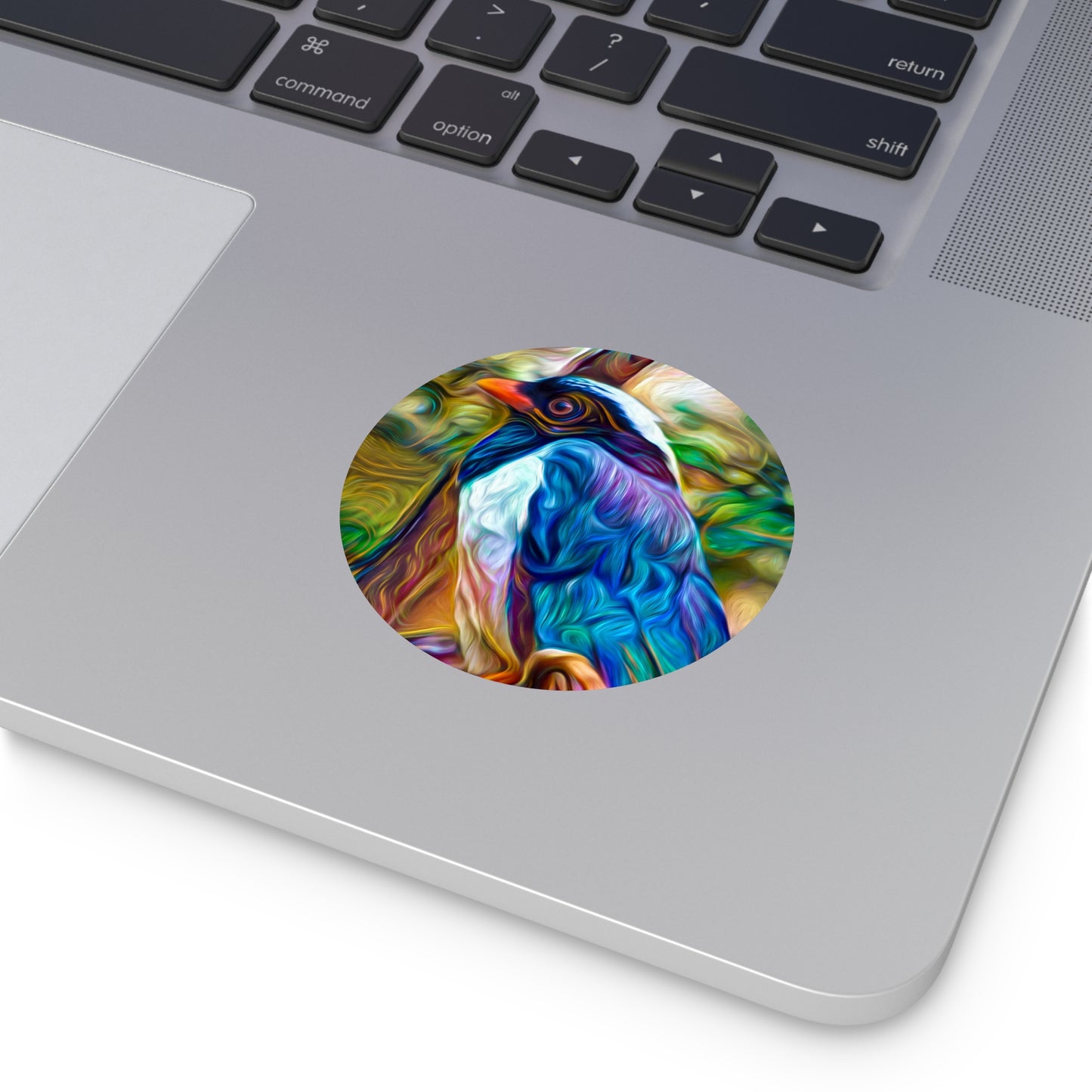 Galaxy Frog Round Vinyl Bluebird Stickers