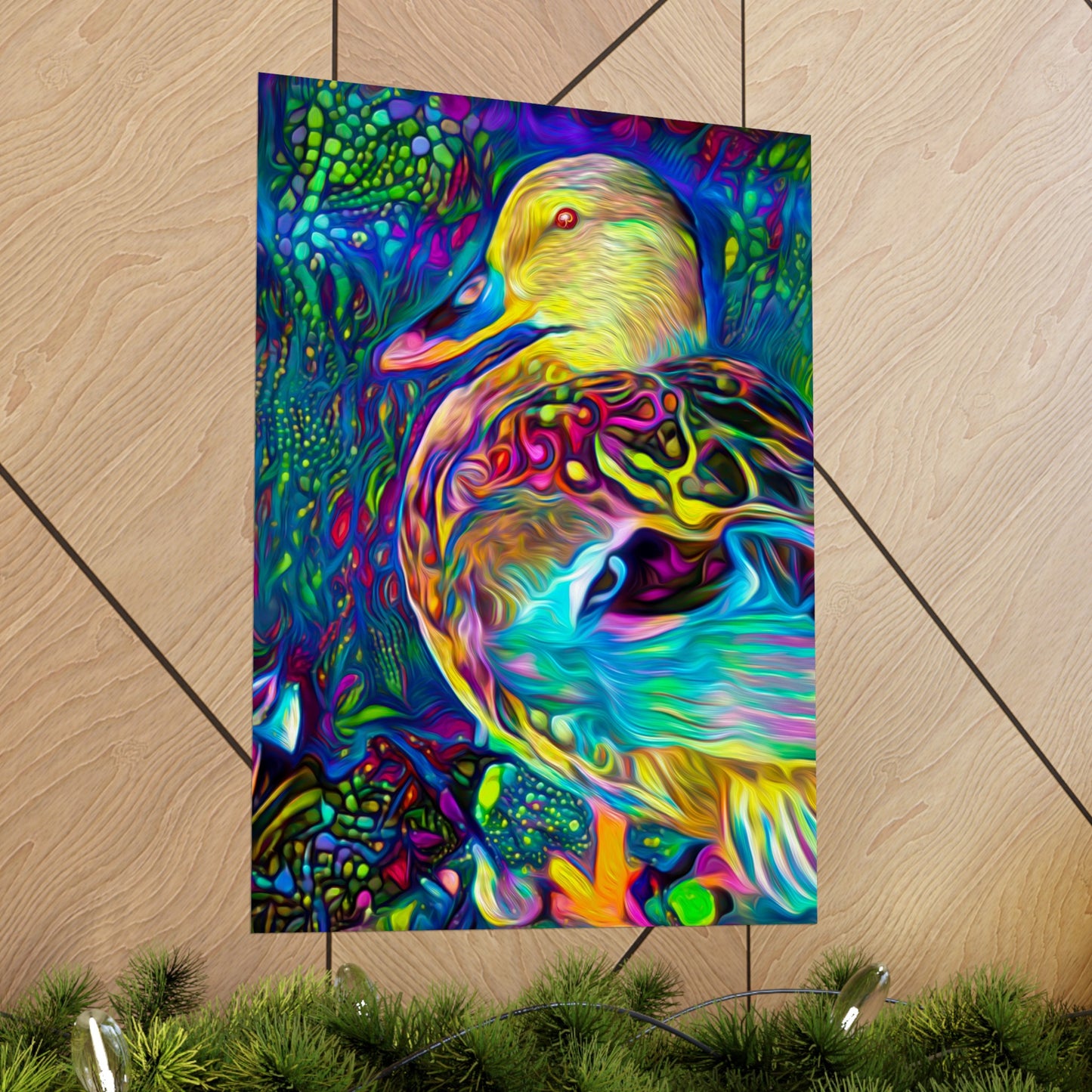 Floating on the Galactic Ocean Premium Matte vertical posters