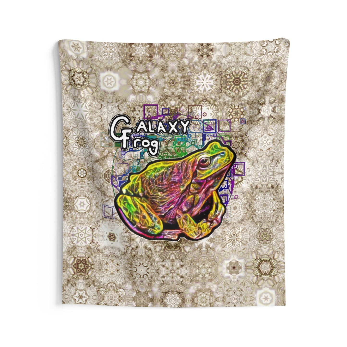 Galaxy Frog Cymatics Indoor Wall Tapestries