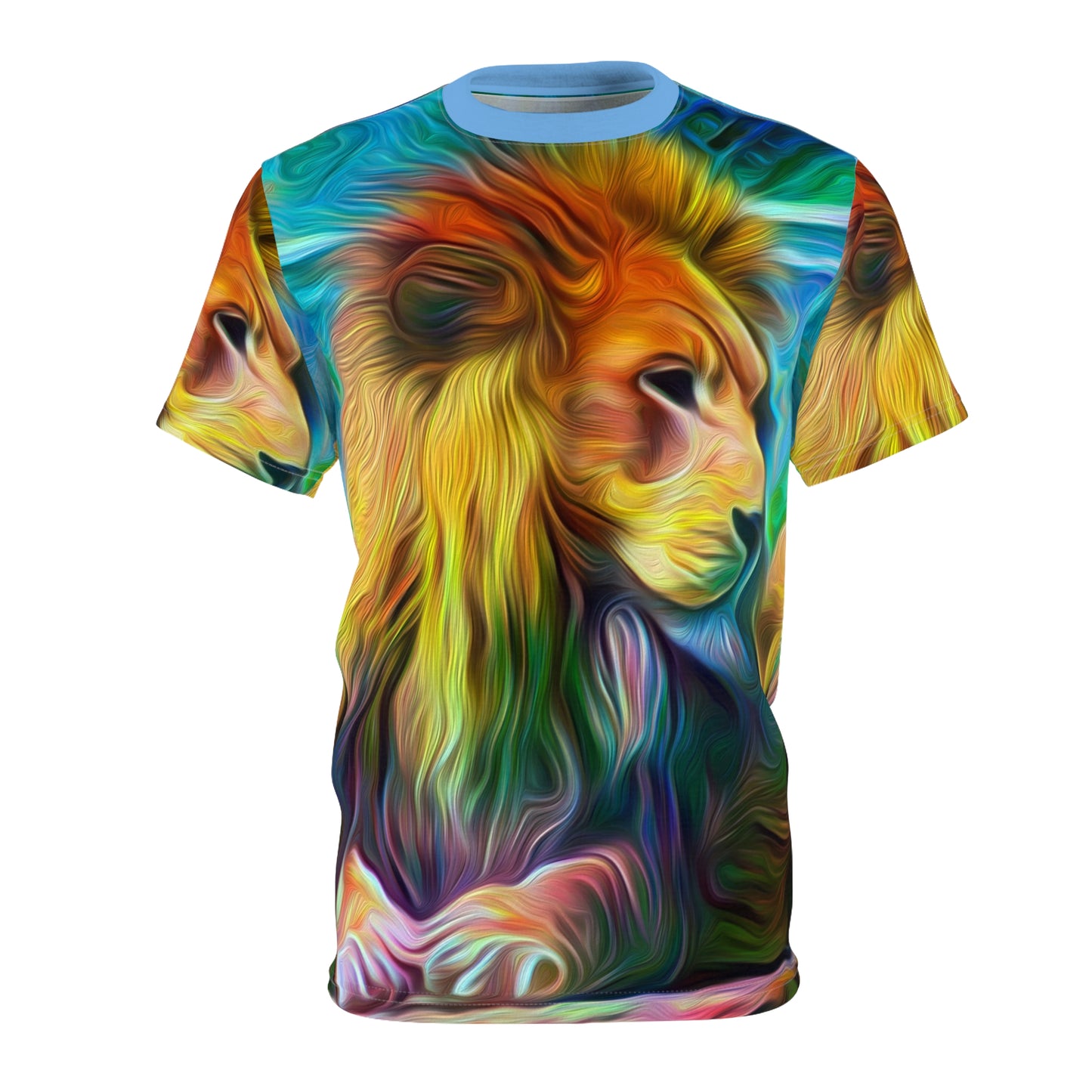 Brilliant Sun Lion Unisex AOP Cut & Sew Tee