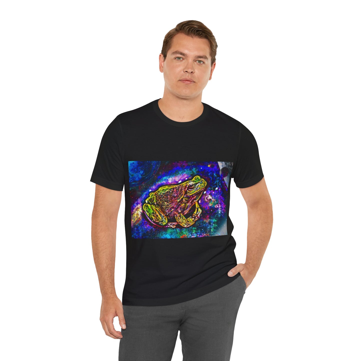 Galaxy Frog Unisex Jersey Short Sleeve Tee