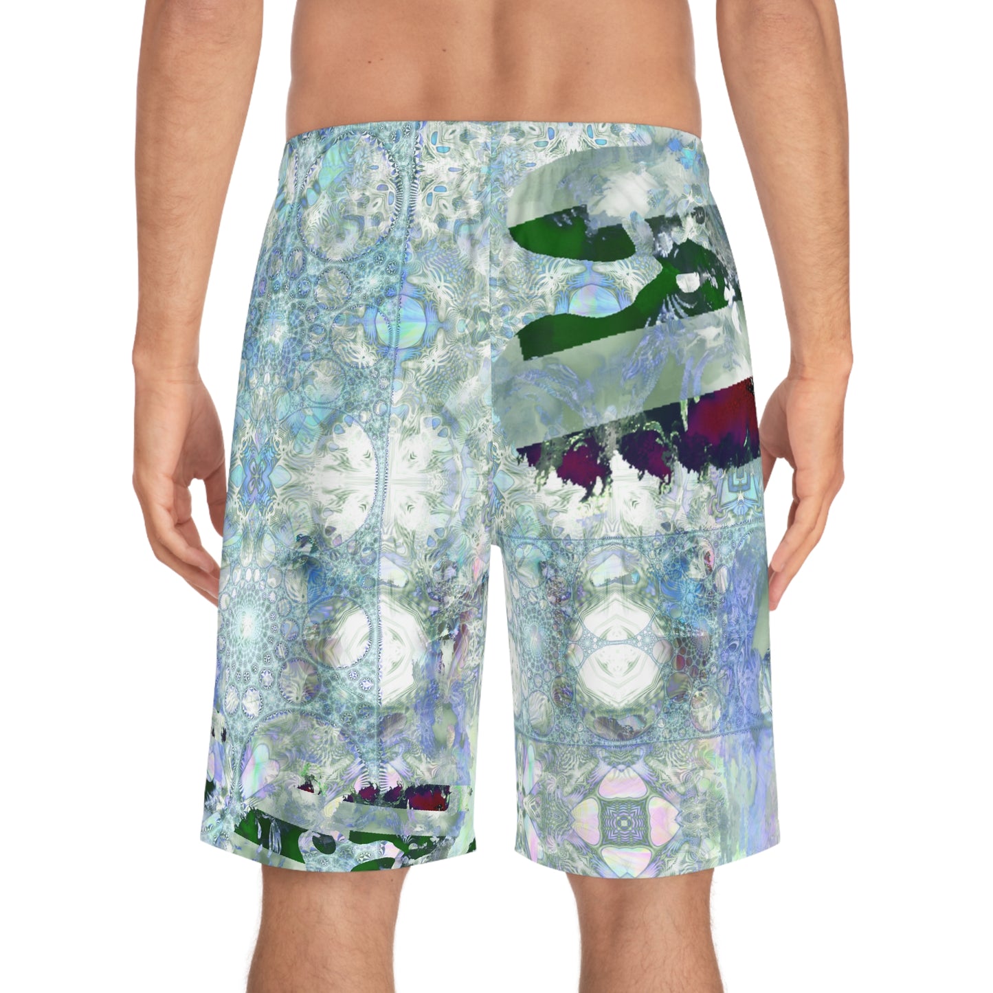 Galaxy Frog Men's Fractal Cymatics Shorts (AOP)