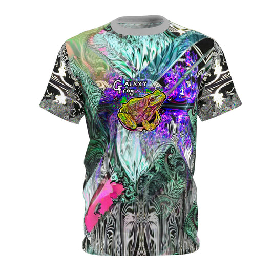 Galaxy Frog Fractal Cymagic AOP Cut & Sew Tee