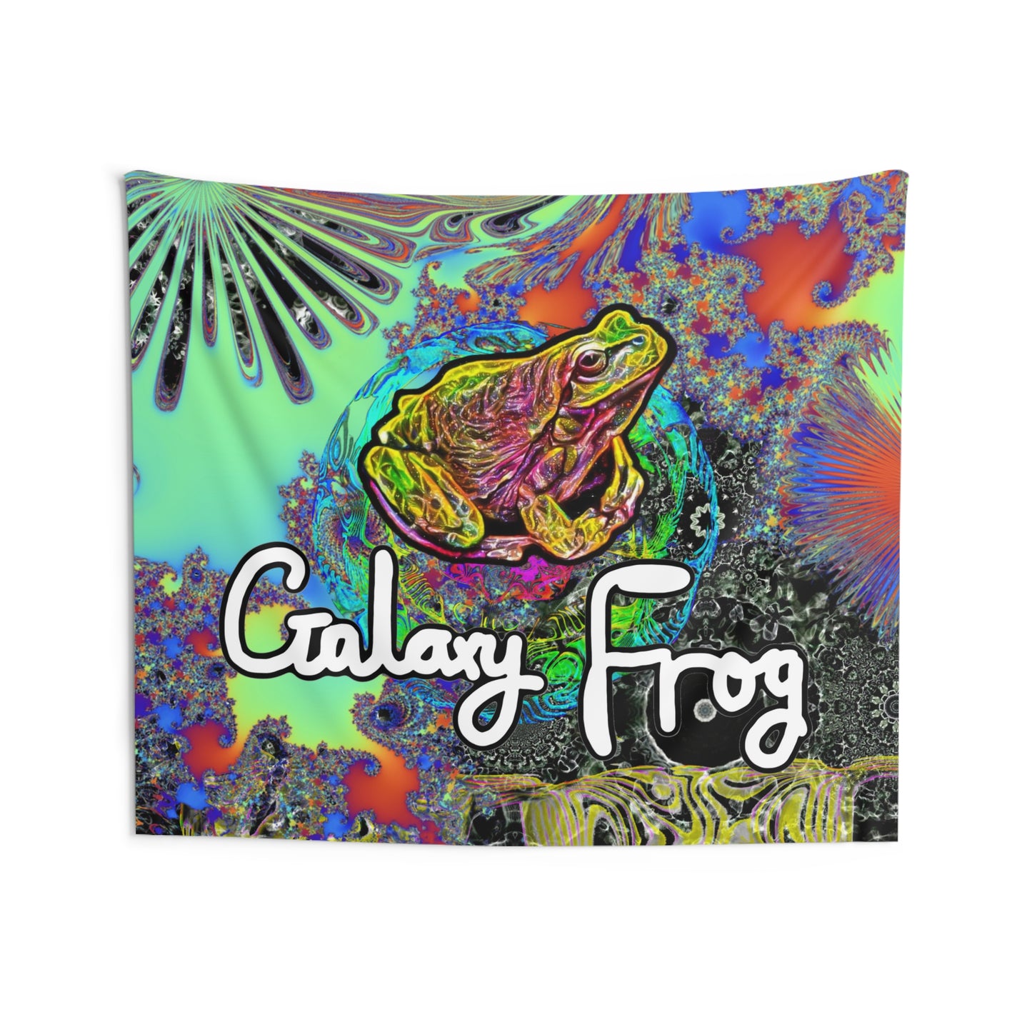 Galaxy Frog Indoor Wall Tapestries