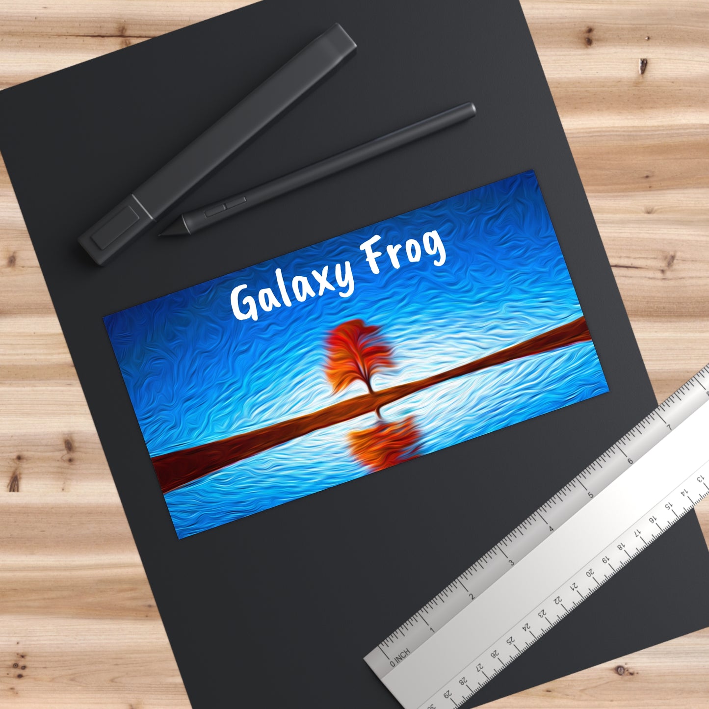 Galaxy Frog Bumper Stickers