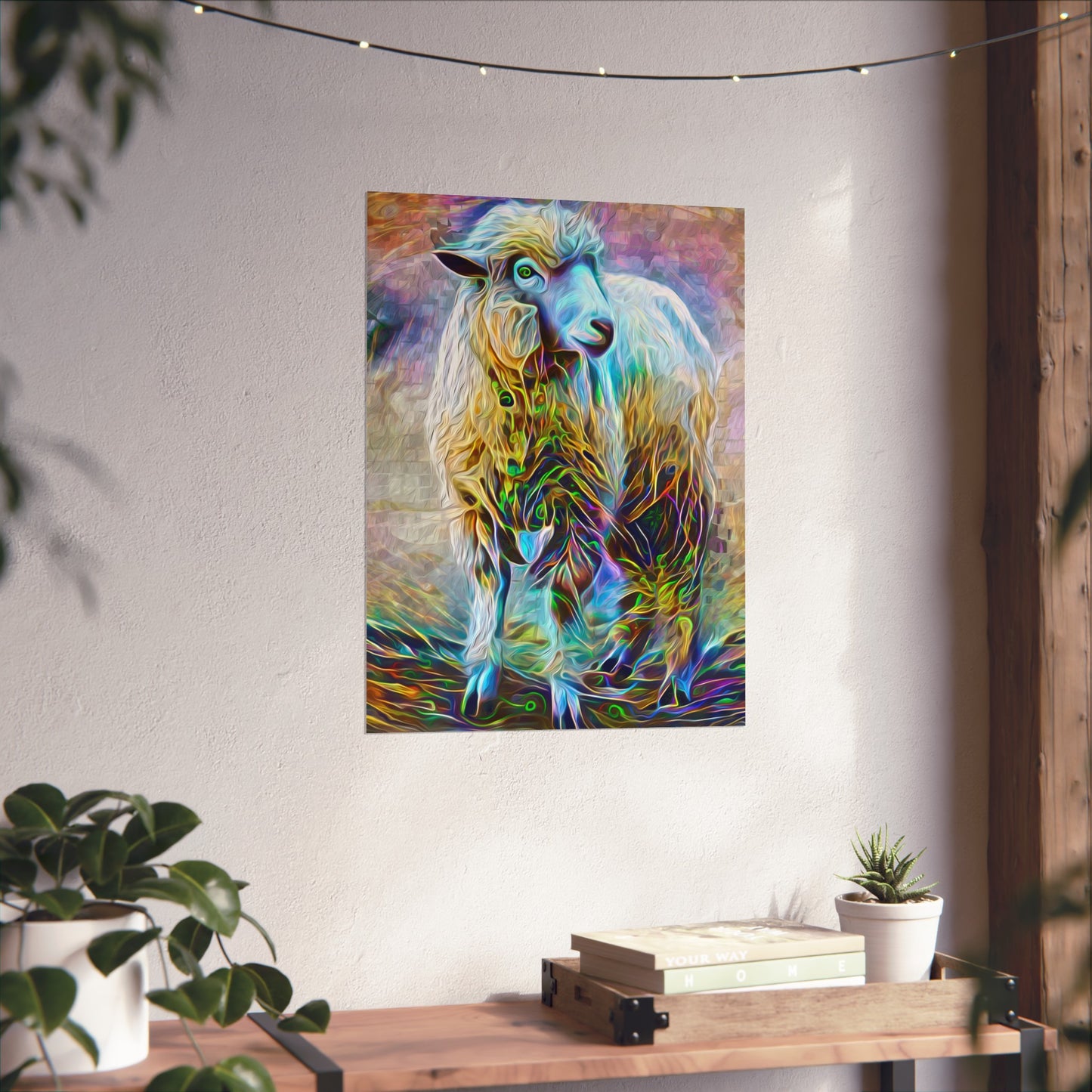 Sheering the Interdimensional Sheep Premium Matte vertical posters