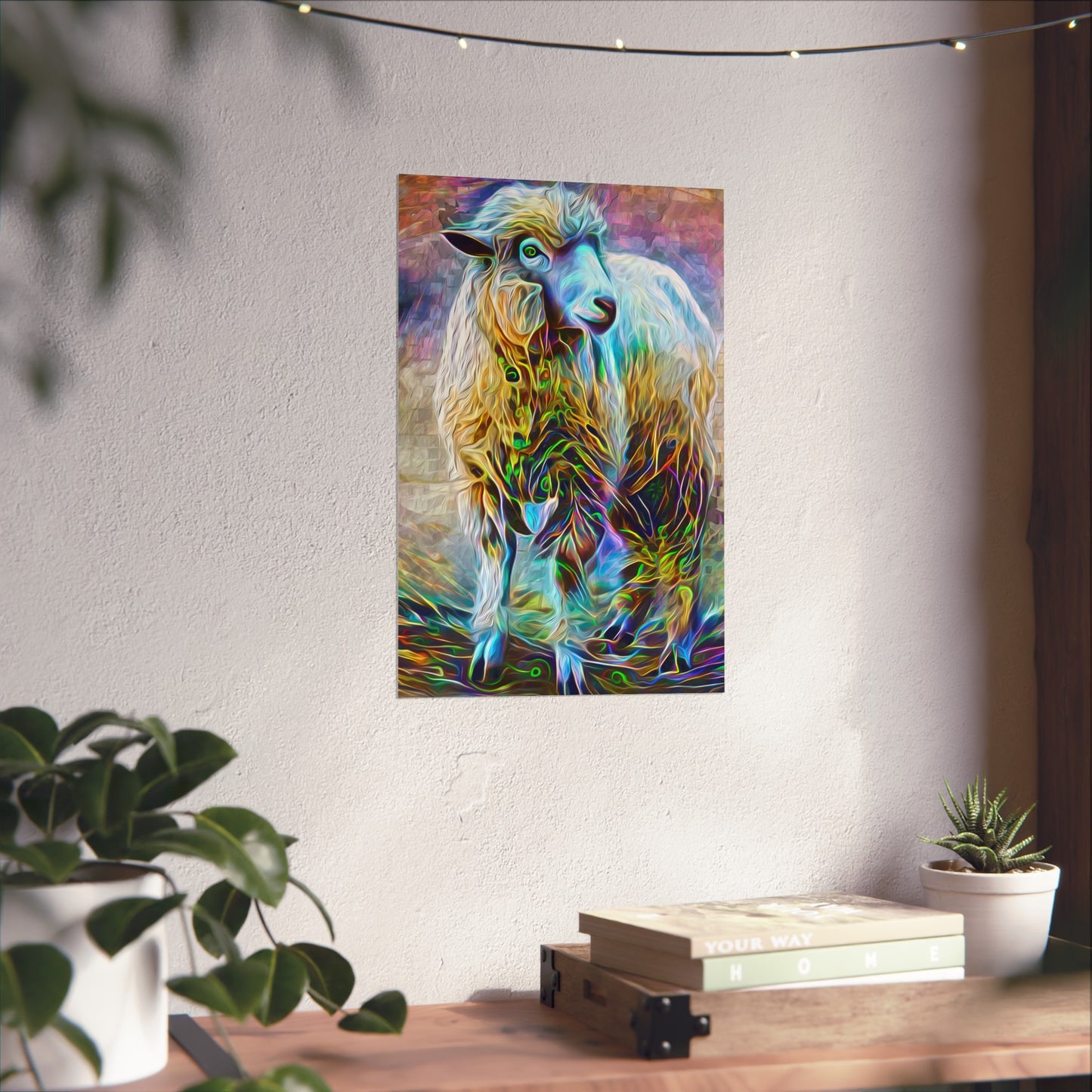 Sheering the Interdimensional Sheep Premium Matte vertical posters