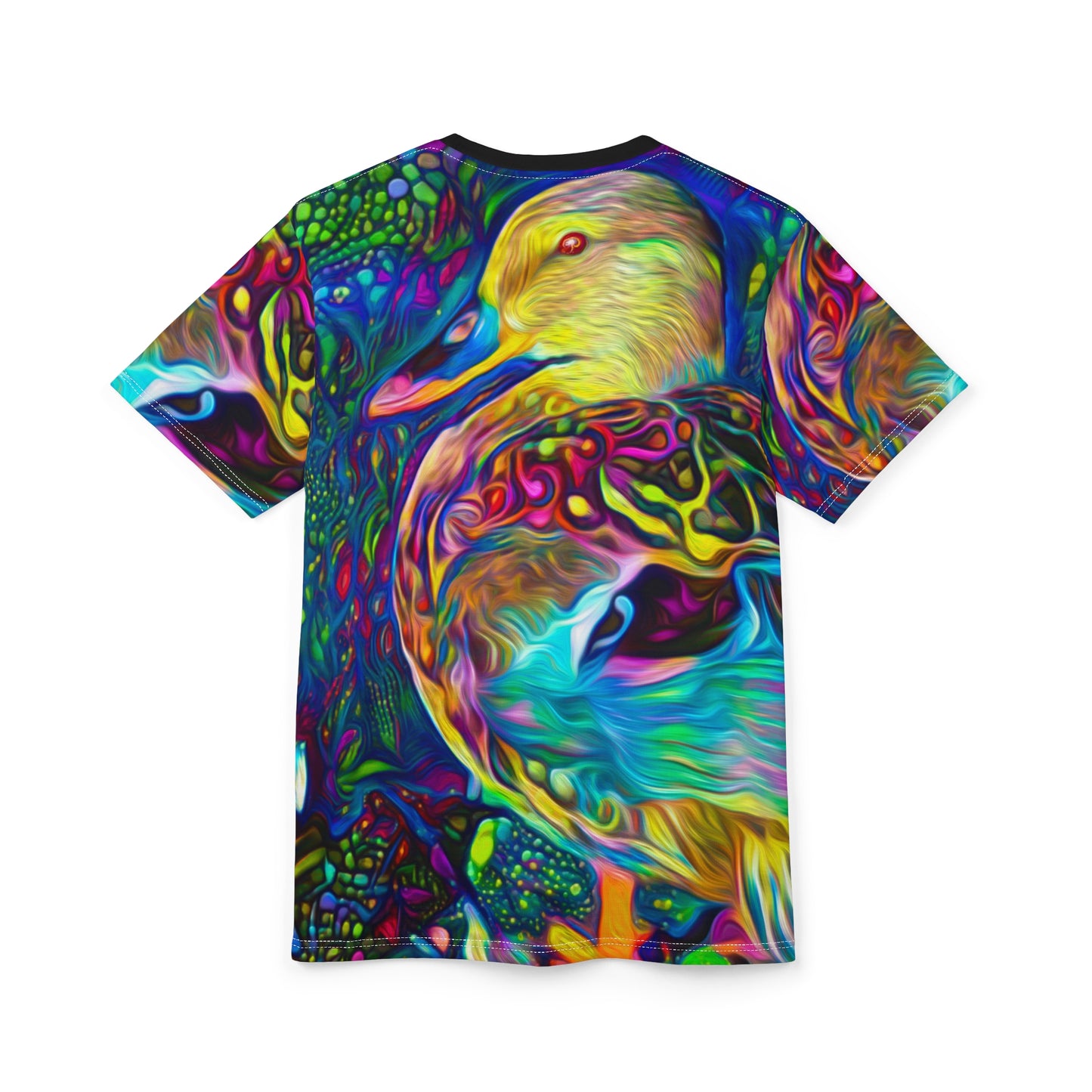 Floating on the Galactic Ocean 🦆 Galaxy Frog T-Shirt
