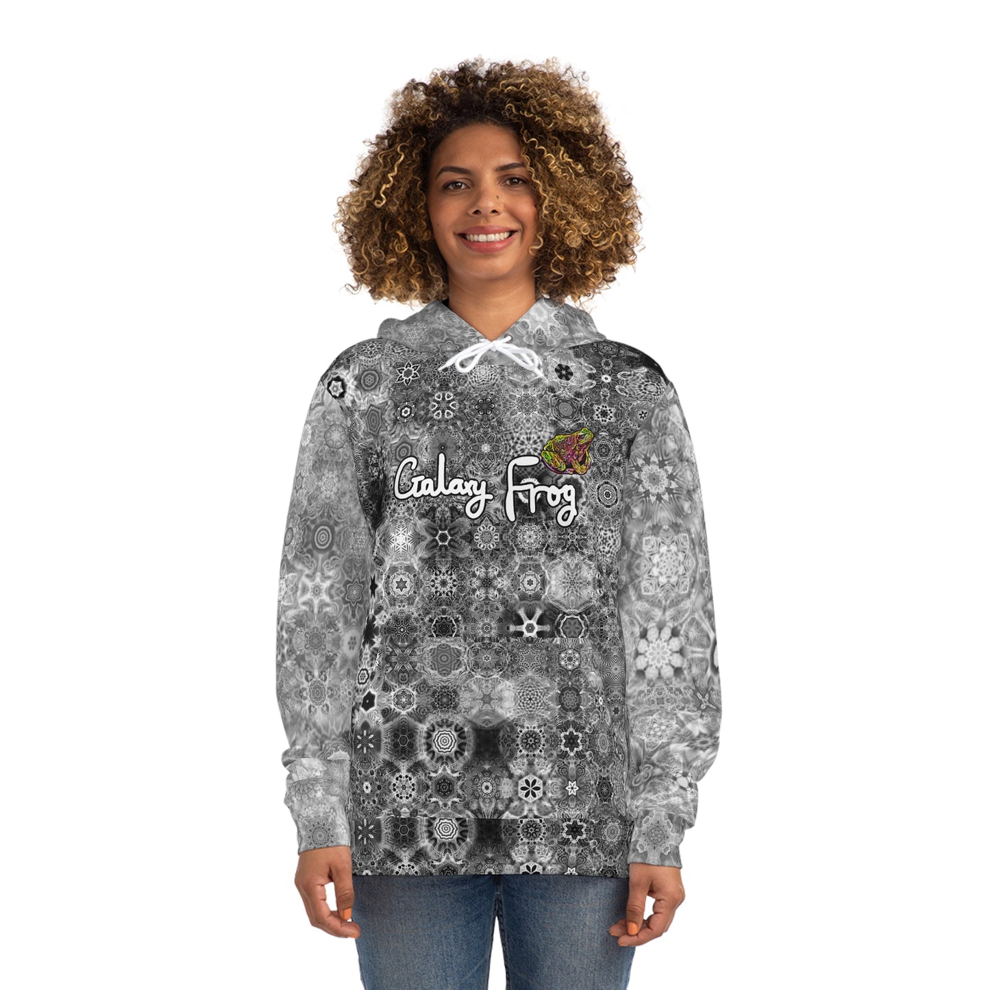 Galaxy Frog AOP Cymatics Fashion Hoodie 0001