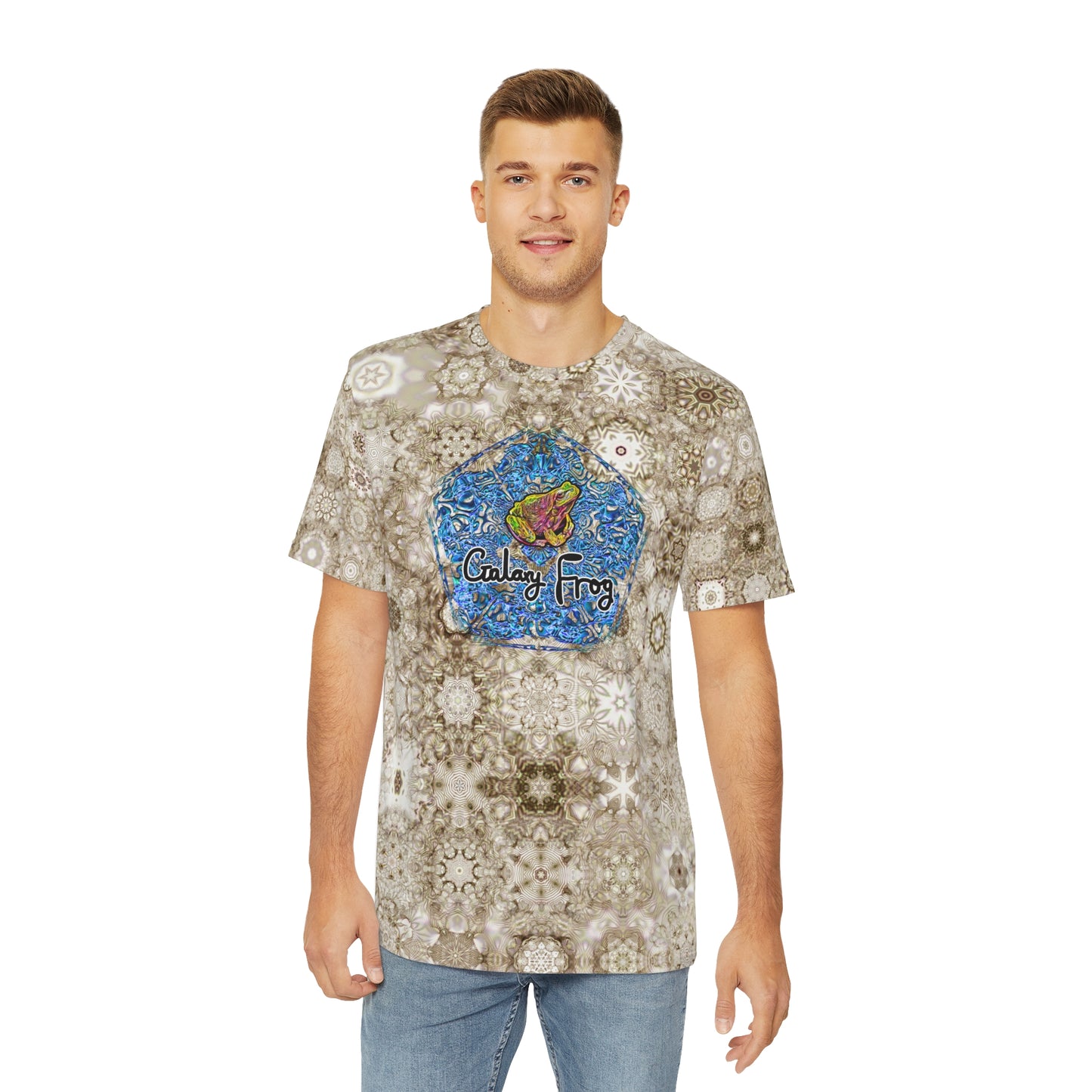 Copy of Galaxy Frog Men's Cymatics Kaleido Tee (AOP) 0006