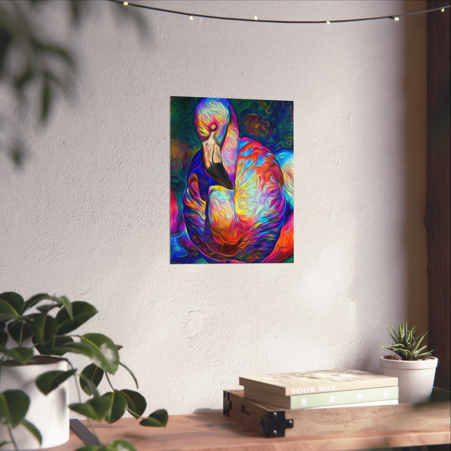 Flamingos Dream in Color Premium Matte vertical posters