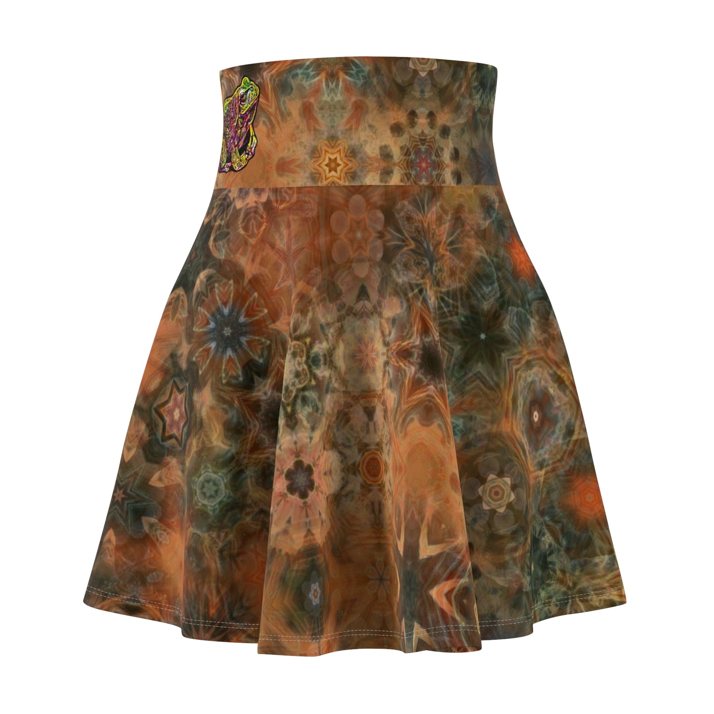 Galaxy Frog Women's Cymatic Skater Skirt