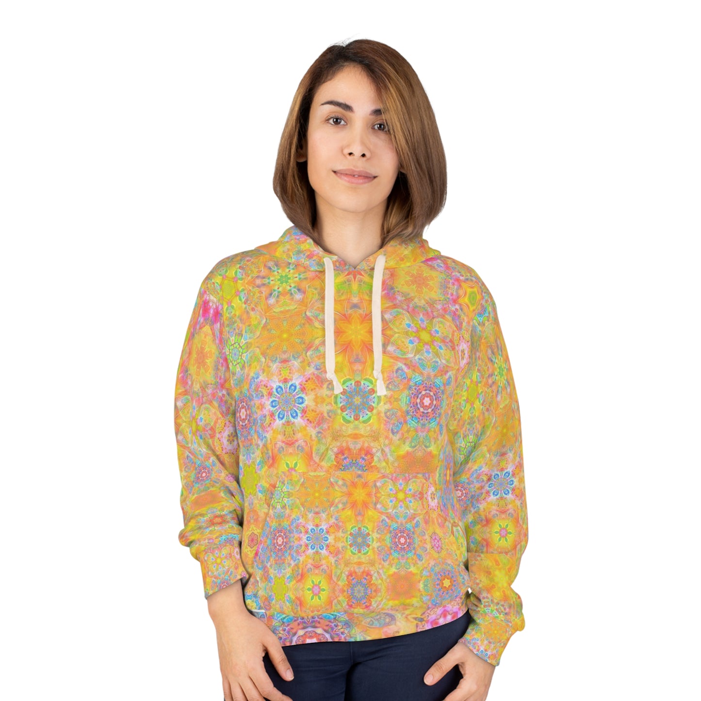 Galaxy Frog AOP Cymatics Pullover Hoodie