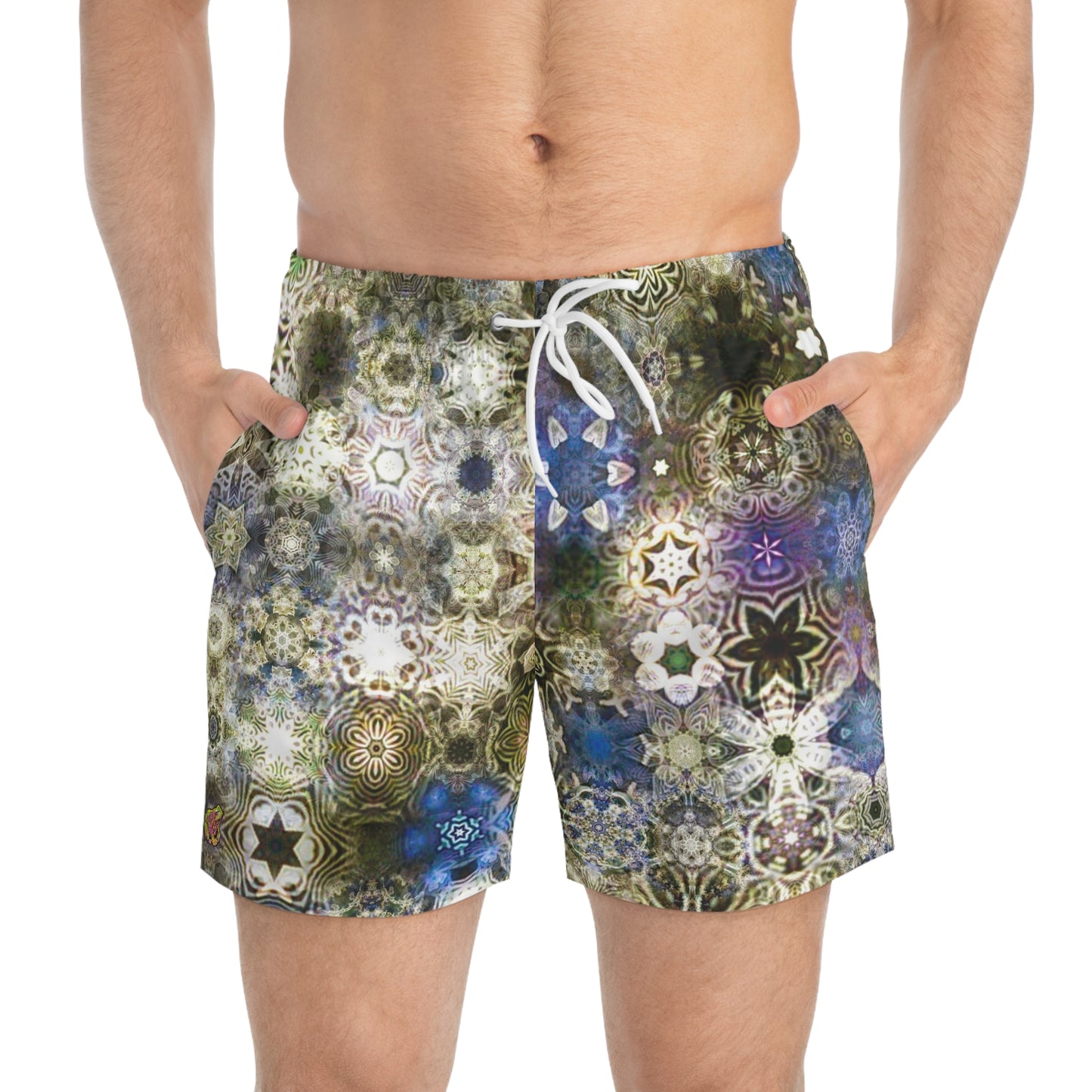 Galaxy Frog Cymatics Swim Trunks 0002