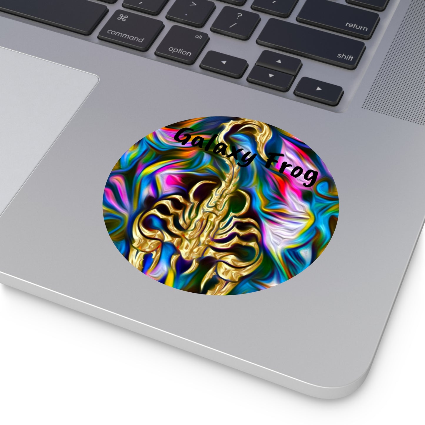 Galaxy Frog Scorpion Round Vinyl Stickers