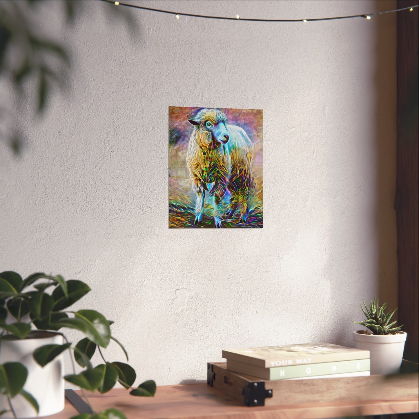 Sheering the Interdimensional Sheep Premium Matte vertical posters