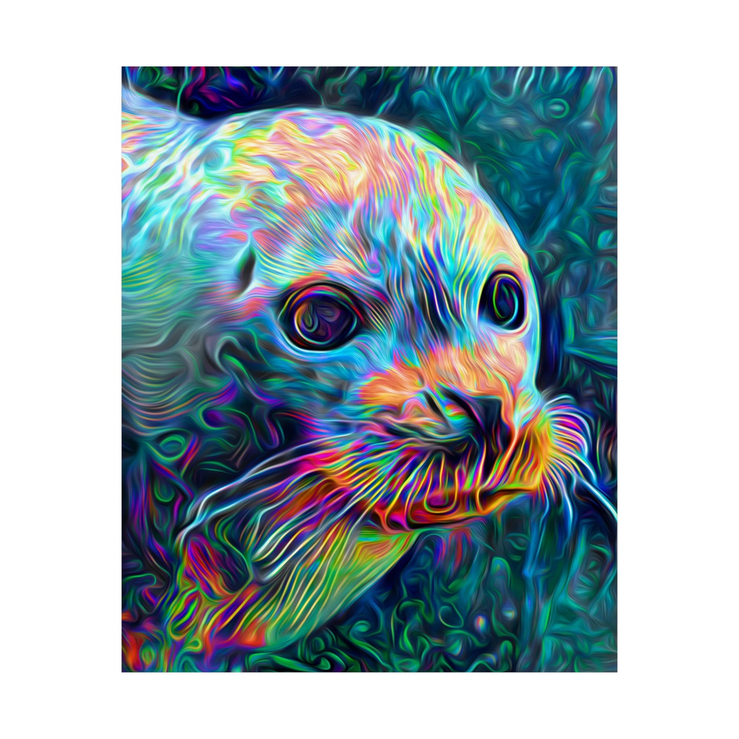 Deep Sea Drifting Premium Matte vertical posters