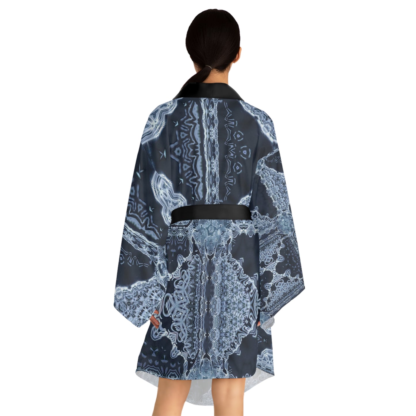 Long Sleeve Kimono Galaxy Frog Cymatics Robe 0001