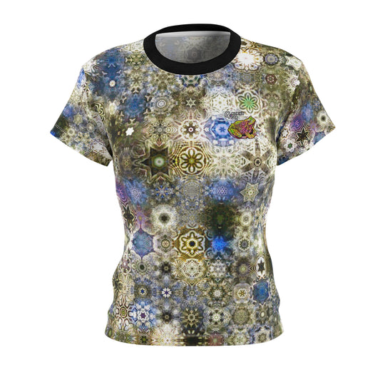 Galaxy Frog Women's AOP Cut & Sew Tee 0002