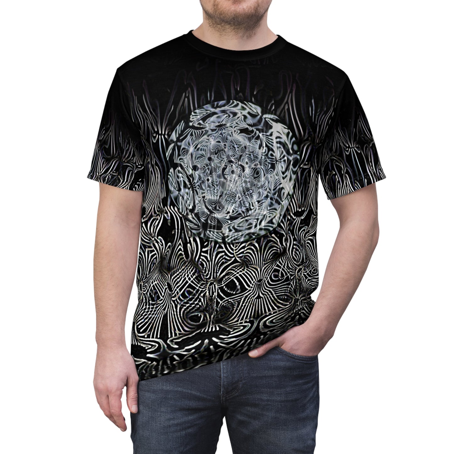 Galaxy Frog Cymatics AOP Cut & Sew Tee