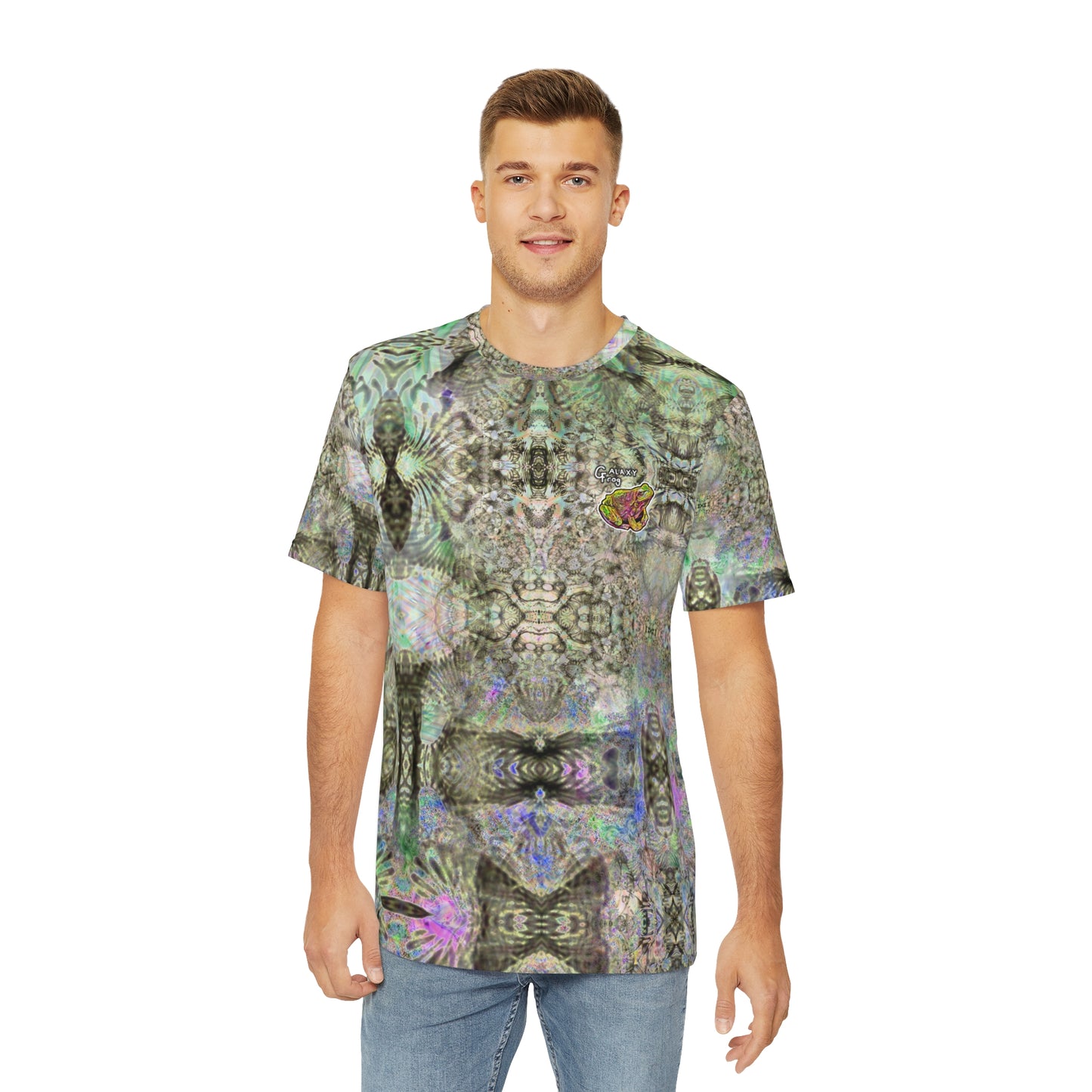 Galaxy Frog Men's Polyester Tee (AOP)