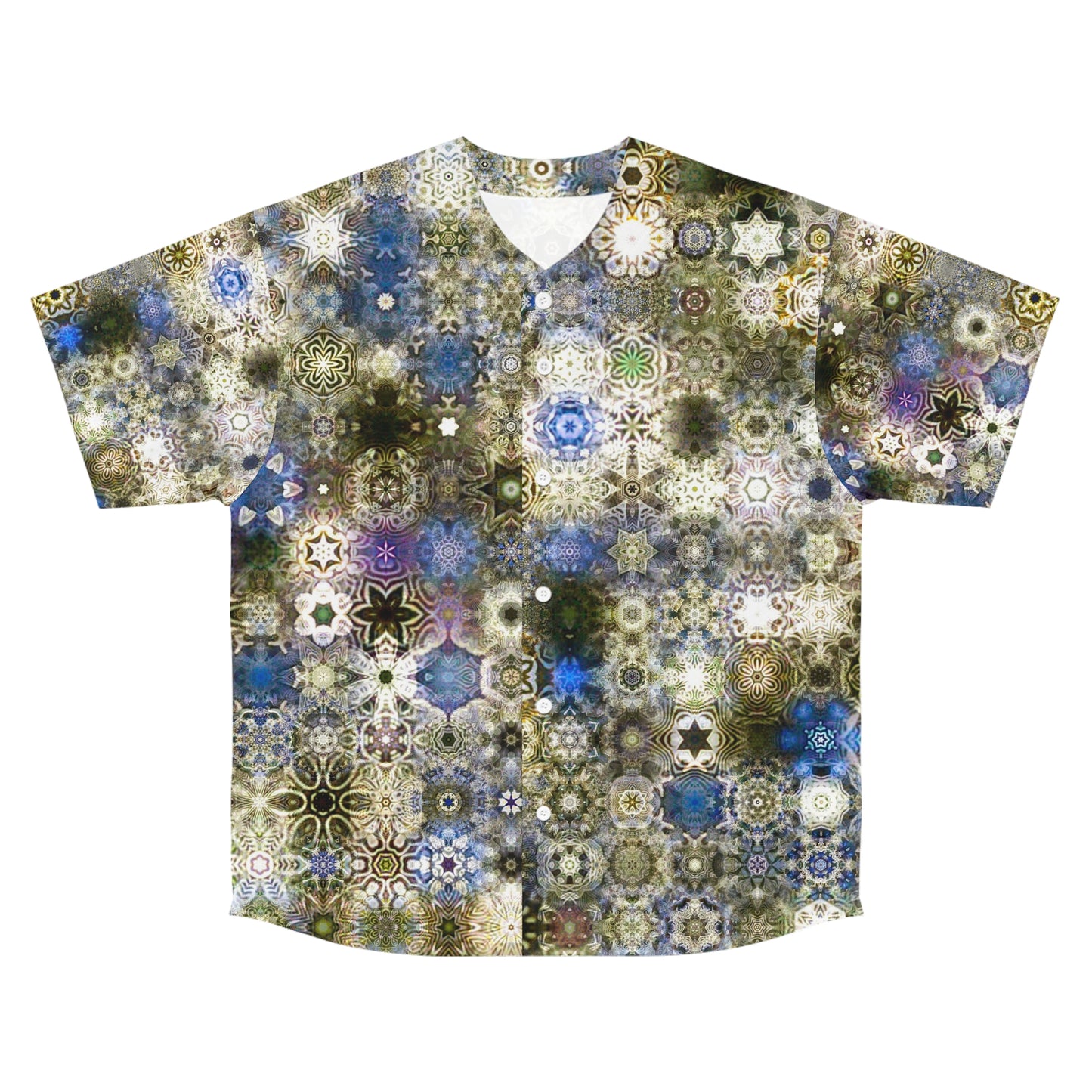 Galaxy Frog Men's Cymatics Baseball Jersey 0002