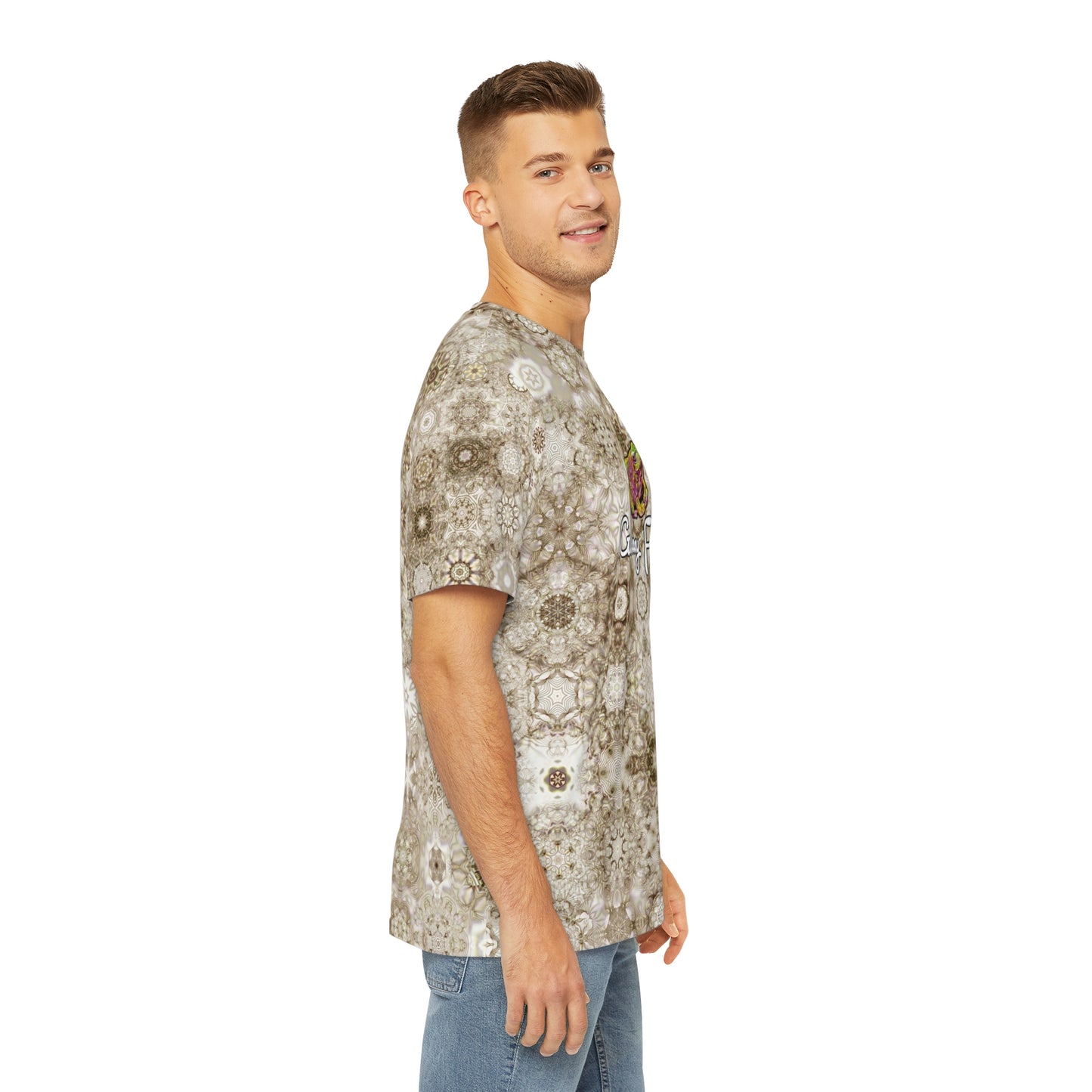 Galaxy Frog Men's Cymatics Kaleido Tee (AOP) 0006