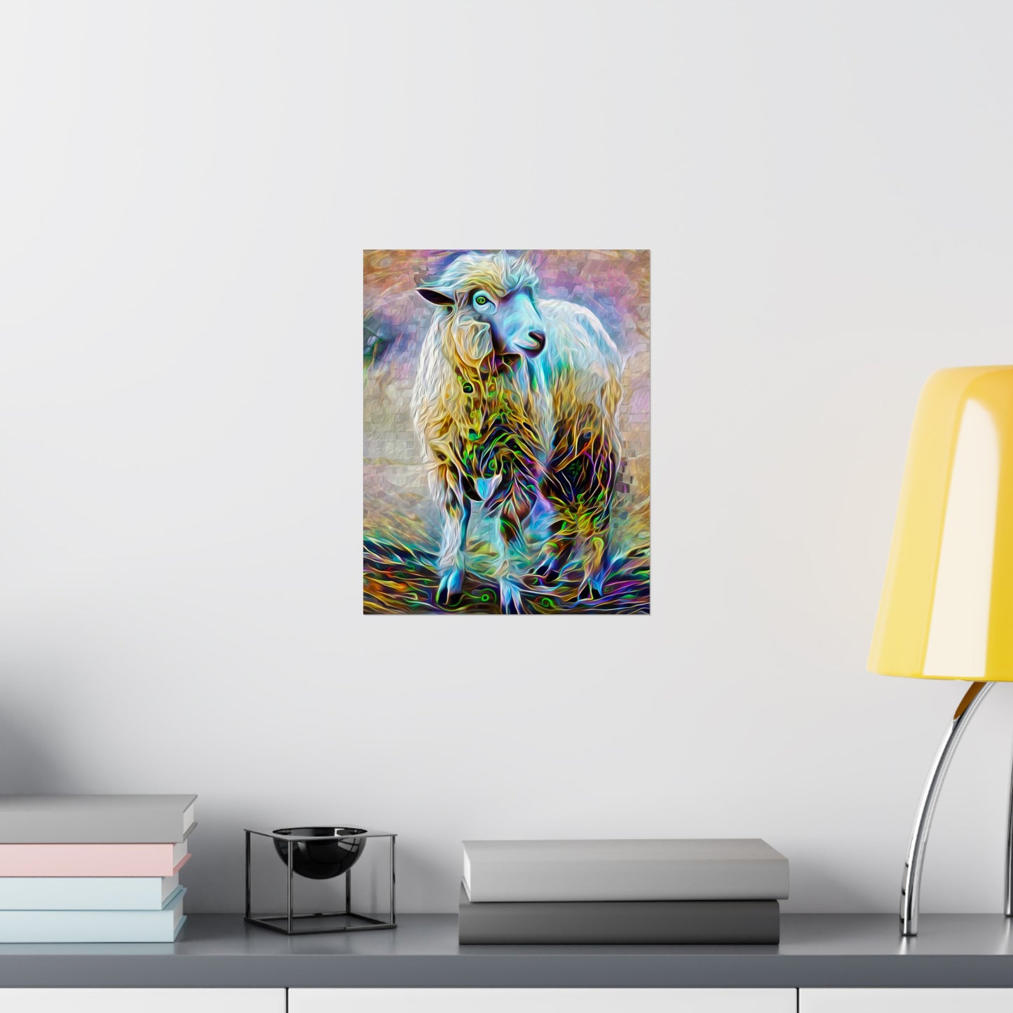 Sheering the Interdimensional Sheep Premium Matte vertical posters