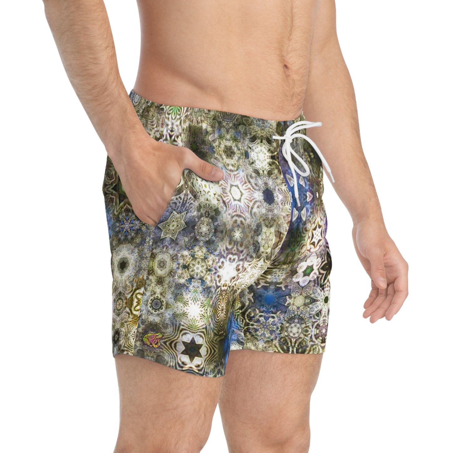 Galaxy Frog Cymatics Swim Trunks 0002