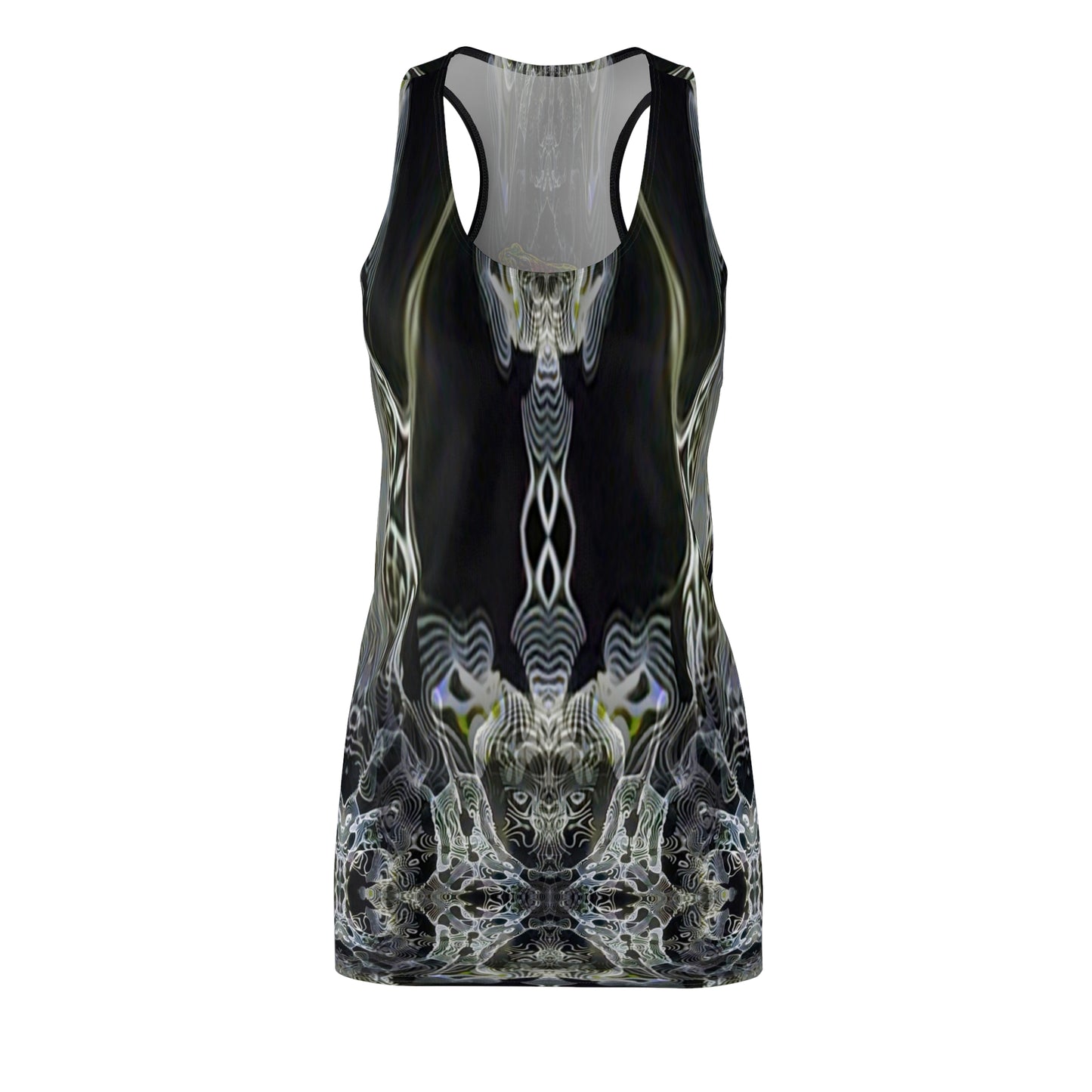 Galaxy Frog Cymatics Women's Cut & Sew Racerback Dress