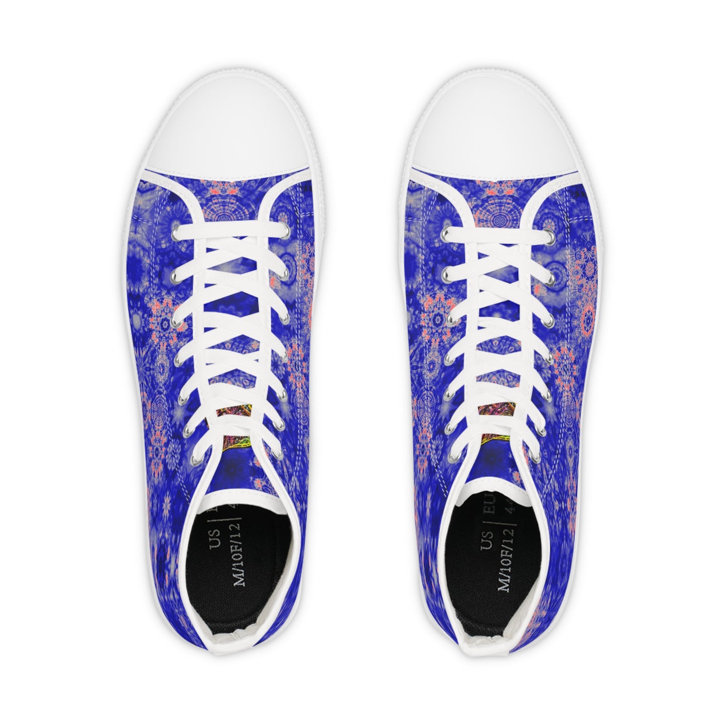 Galaxy Frog Men's Cymatics High Top Sneakers