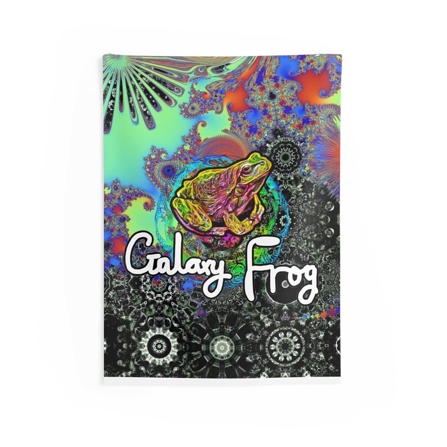 Galaxy Frog Indoor Wall Tapestries